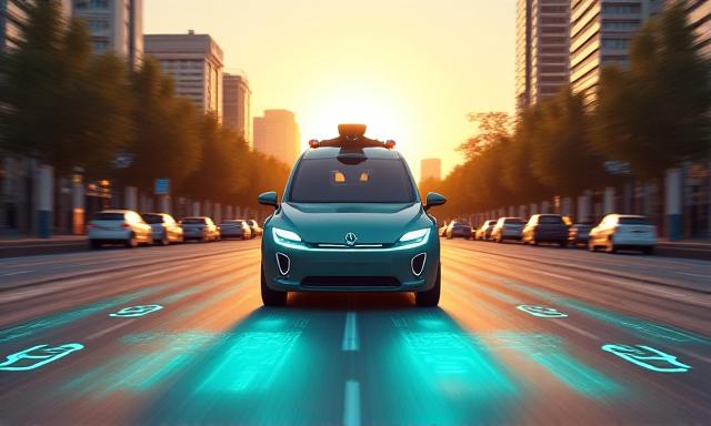 Sistem penderia kenderaan autonomi di jalan raya pintar