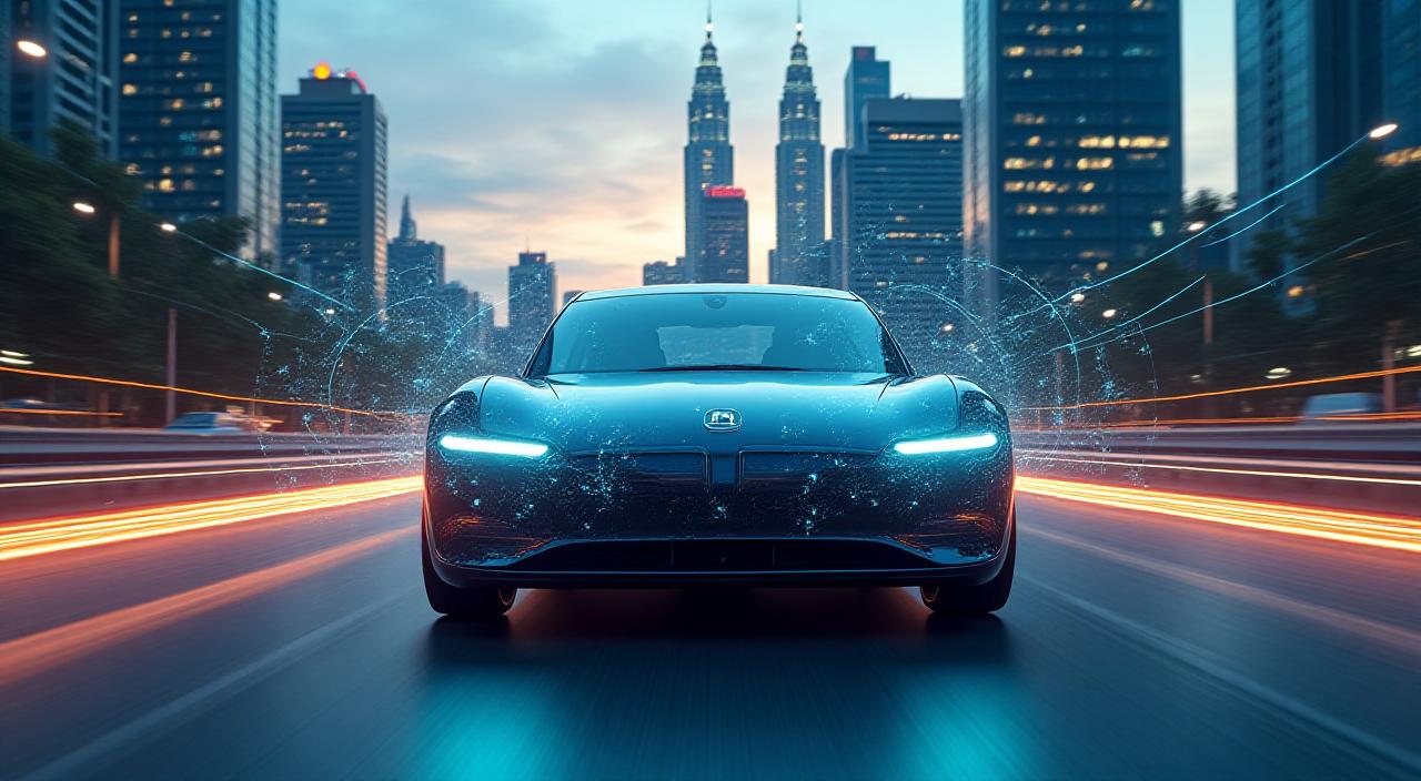 Visualisasi algoritma pemanduan autonomi dalam bandar pintar